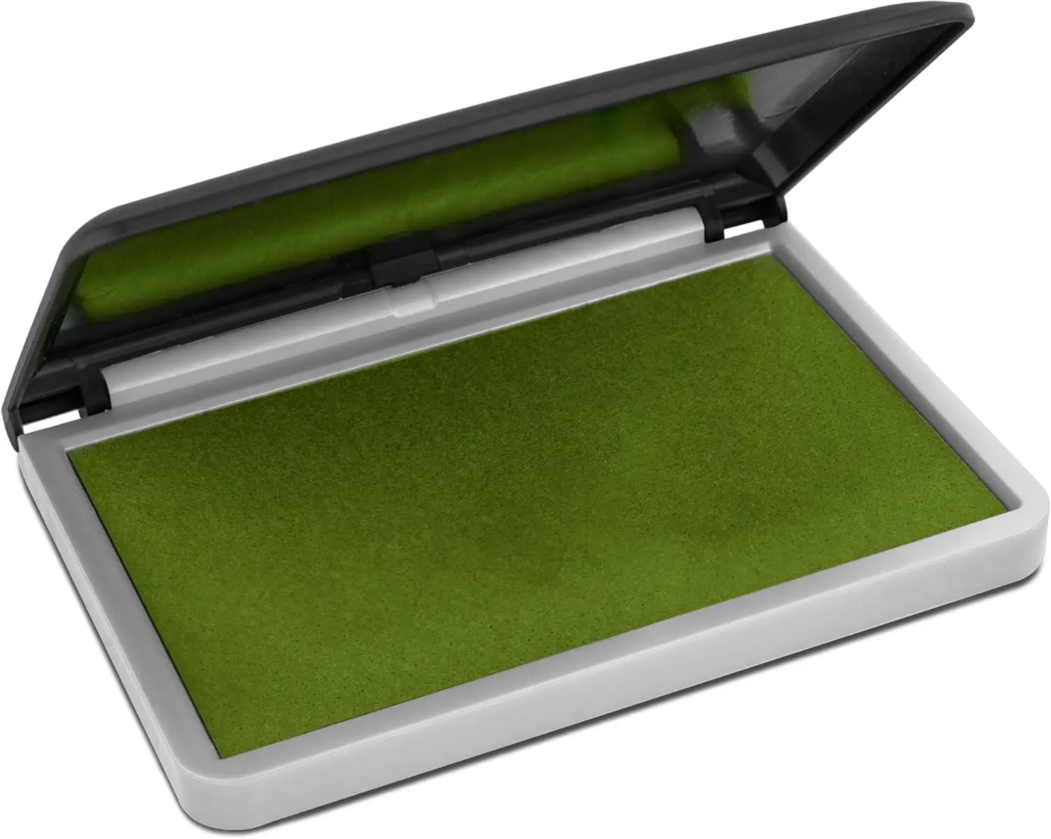 

Large Premium Olive Green Ink Stamp Pad 2-3/4 by 4-1/4 Inch Felt Pad for Paper Cardboard