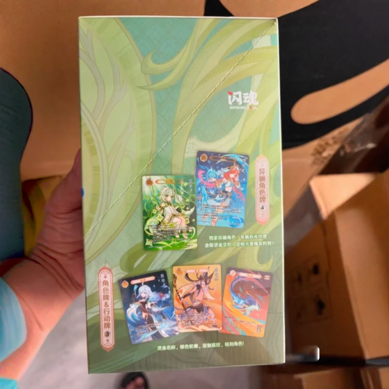 

Original Genshin Impact Vol.4 Card Pre Packaged The Seven Holy Summons TCG Battle Card Cosplay Collection Cards Toy Collection