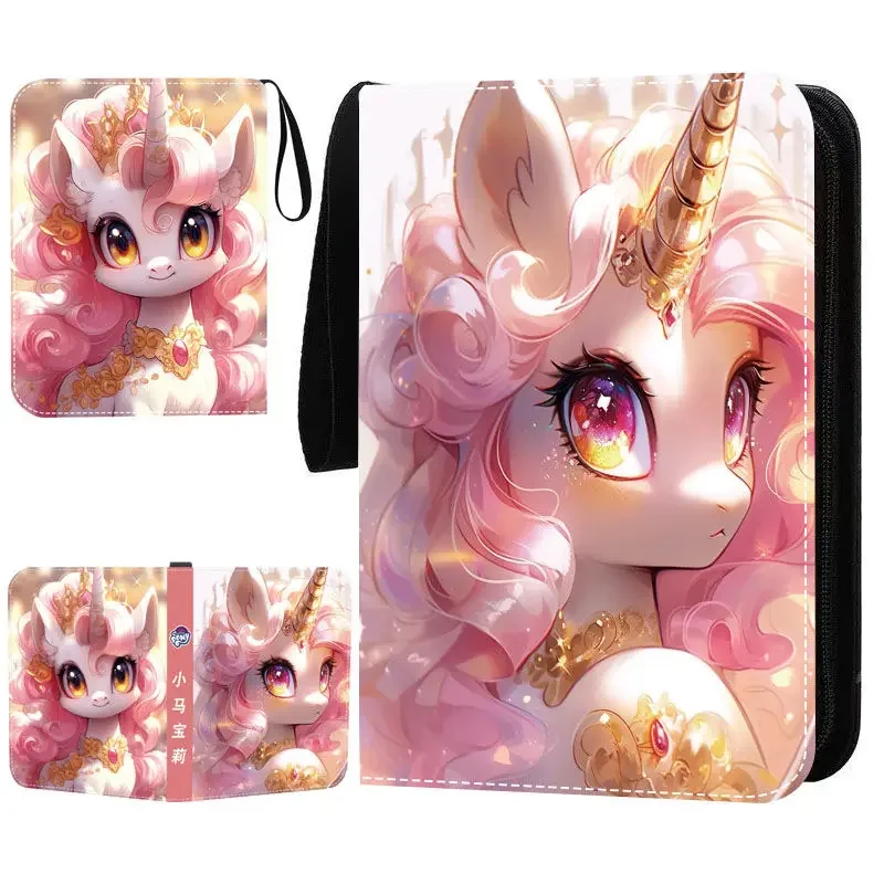 400/900pcs Card Album Book Anime My Little Pony Collection Card Zipper Game Cards Sunny Starscout Binder Holder Kids Gifts Toys