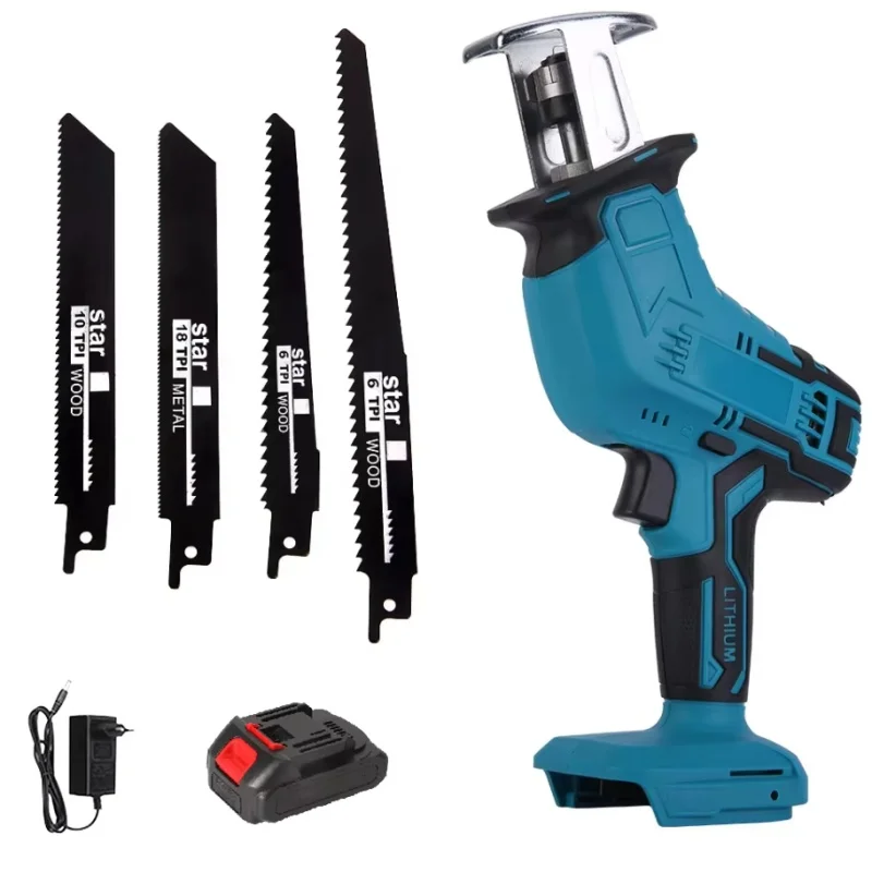 TKKEACE borstelloze 16 inch elektrische kettingzaag voor Makita-batterij, 3500 W draadloos houtsnijgereedschap, tuinsnoeischaar