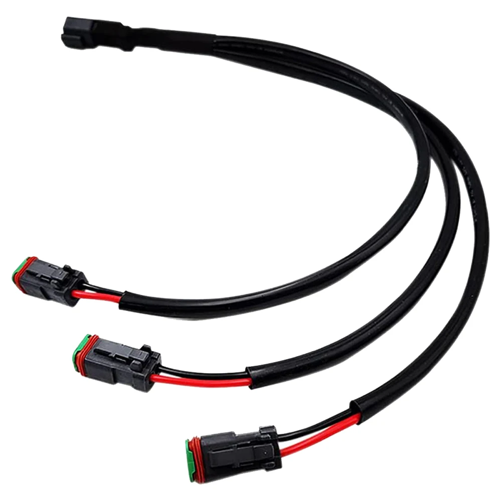 

2Pcs Y Shape For Deutsch DT DTP Adapter Wiring Harness Splitter 2/3/4 Output Plug-N-Play for LED Light Bar LED Pod Fog Lights
