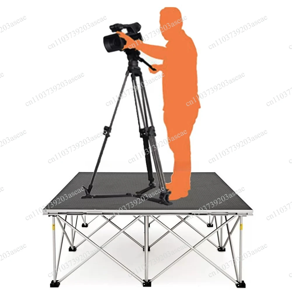 Compact Folding Spider Leg Platform 1Mx1M - Portable & Durable Stage Riser for Weddings, Events and Party Performances