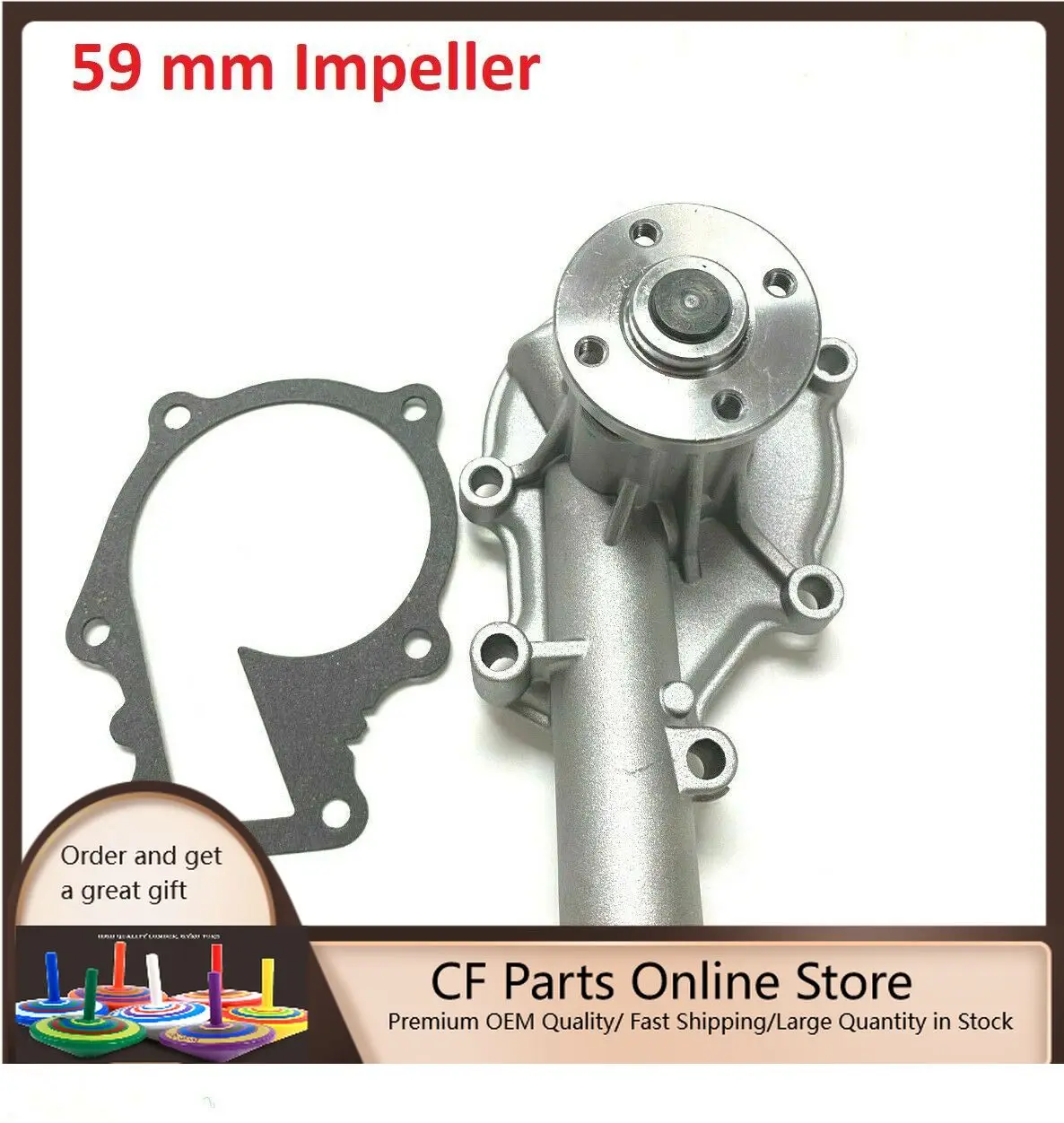

D1105 Engine Water Pump & 3 Sets Piston & Piston Ring * Overflow Pipe