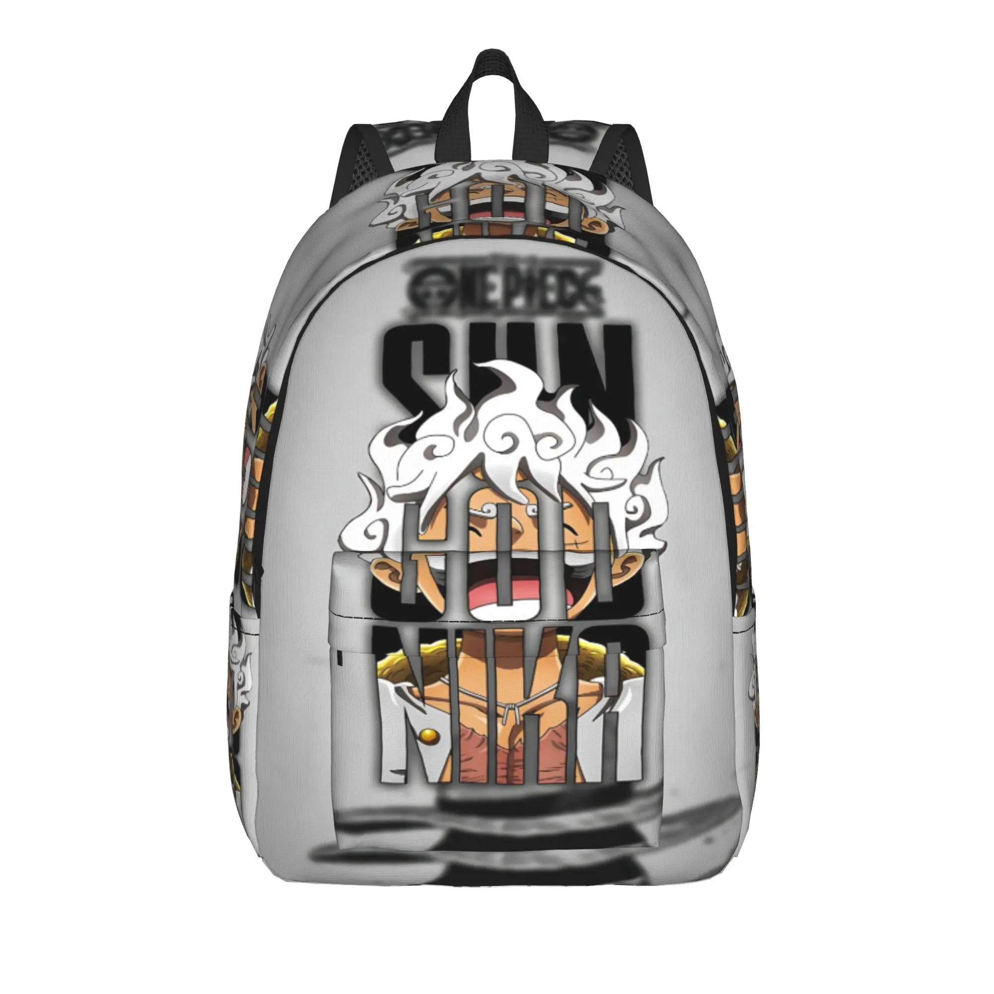 Fashion One Piece Anime Luffy Backpack  Mochilas Light Camping Retro Washable Rucksack