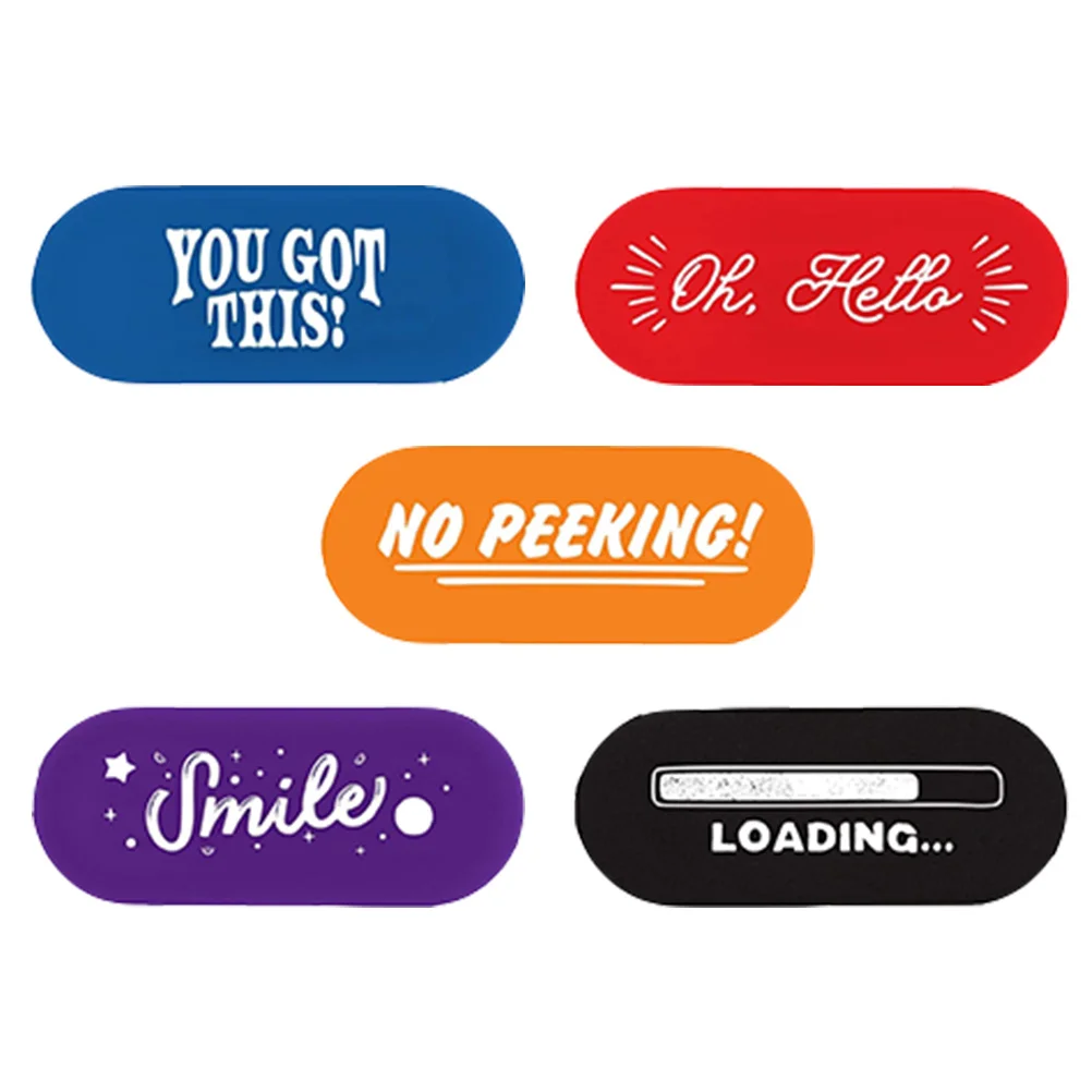 5Pcs Privacy Protector Webcam Covers Creative Anti-Peeping Covers for Laptop Mobile Tablet Camera Safety Webcam Cover
