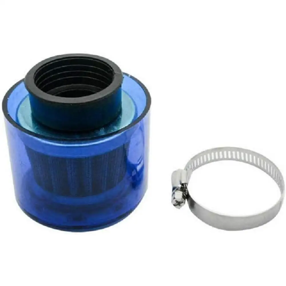 

45mm Universal Car Motorcycle Air Filter Cleaner High Performance Induction Kit Blue