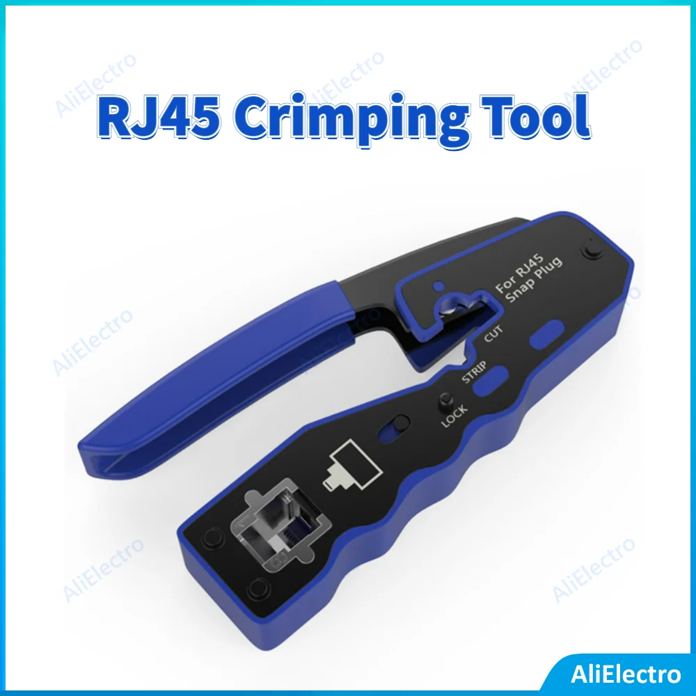 

New RJ45 Crimping Tool Crimper Stripper Pliers Cutter RG45 Cat6 Cat5e Cat5 Cat3 RJ11 Network Ethernet Clip Tongs Multi Function