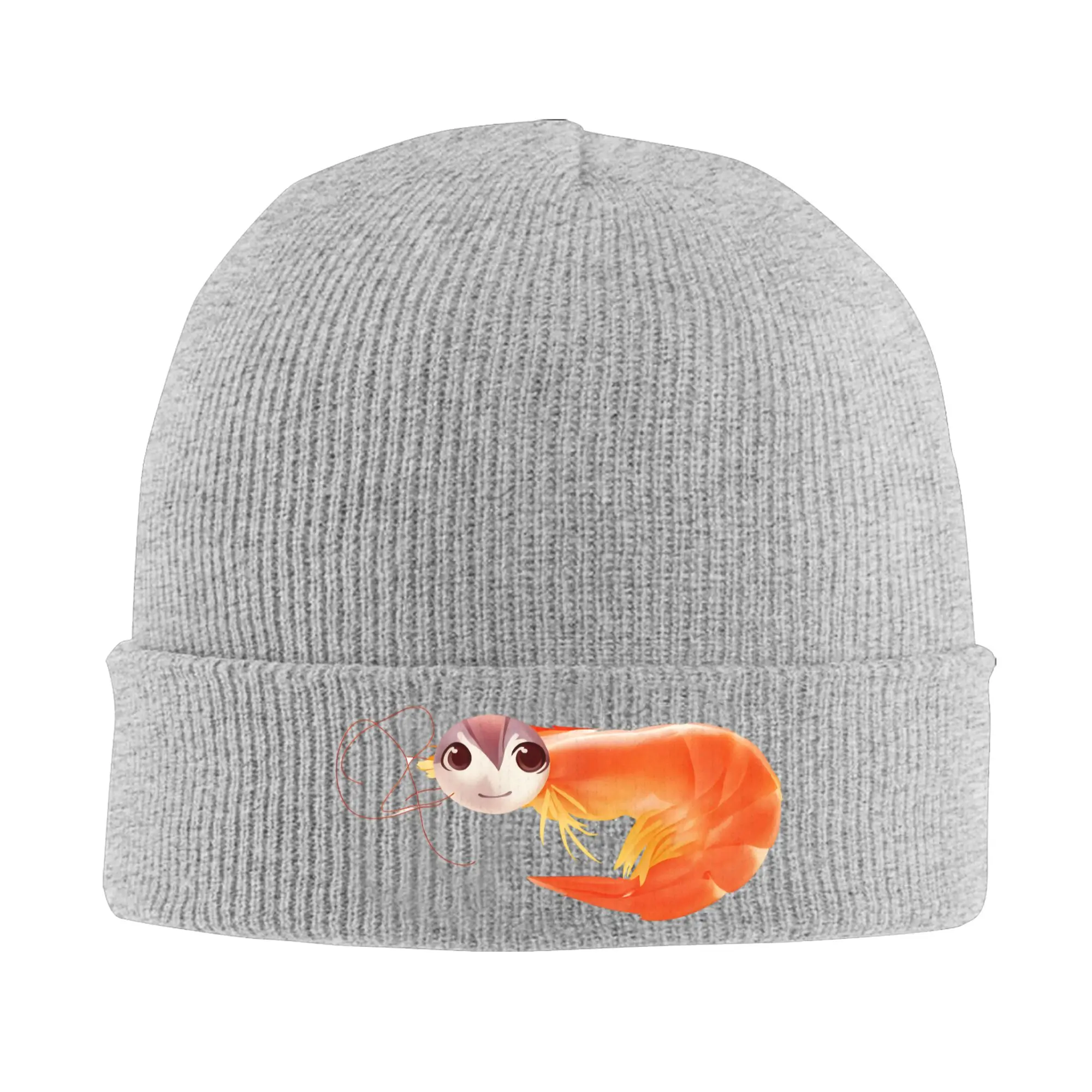 Shrimp Creative Kasane Teto Expression Knit Hat Beanie Winter Hats Warm Acrylic Hip Hop Funny Caps Men Women Gift