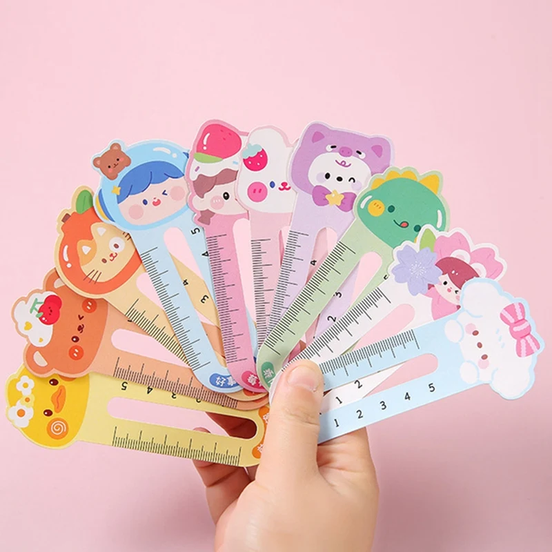 50 Pcs Kids' Animal-Themed Bookmarks - Cute, Durable, & Practical Reading Aids/Rulers Easy Install Easy To Use