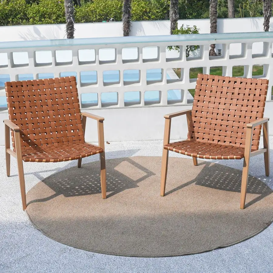 

Chairs Set of 2, Patio Bistro Set, Outdoor Furniture Set, Outdoor Conversation Chair Sets for Balcony Backyard Park Garden