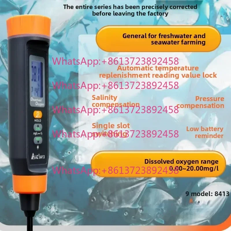 AZ8413 High Precision Aquaculture Dissolved Tester Water Content Detection Online Analyzer 5W Power