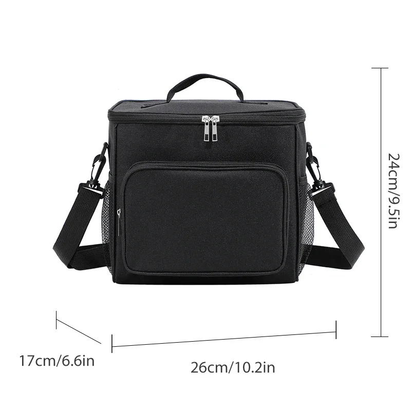 Oxford Cloth Thickened Bento Bag Large Capacity Portable Insulation Bag Outdoor Picnic Bag Student Lunch Bag