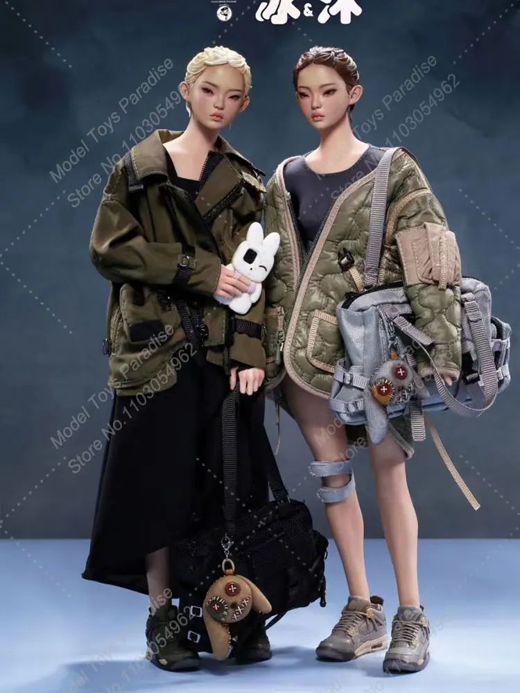 MR.Z 1/6 Women Soldier City Girls Ice&Mu Movable Eye Head Sculpt Full Set 12'' Action Figure Collectible Fans Gifts