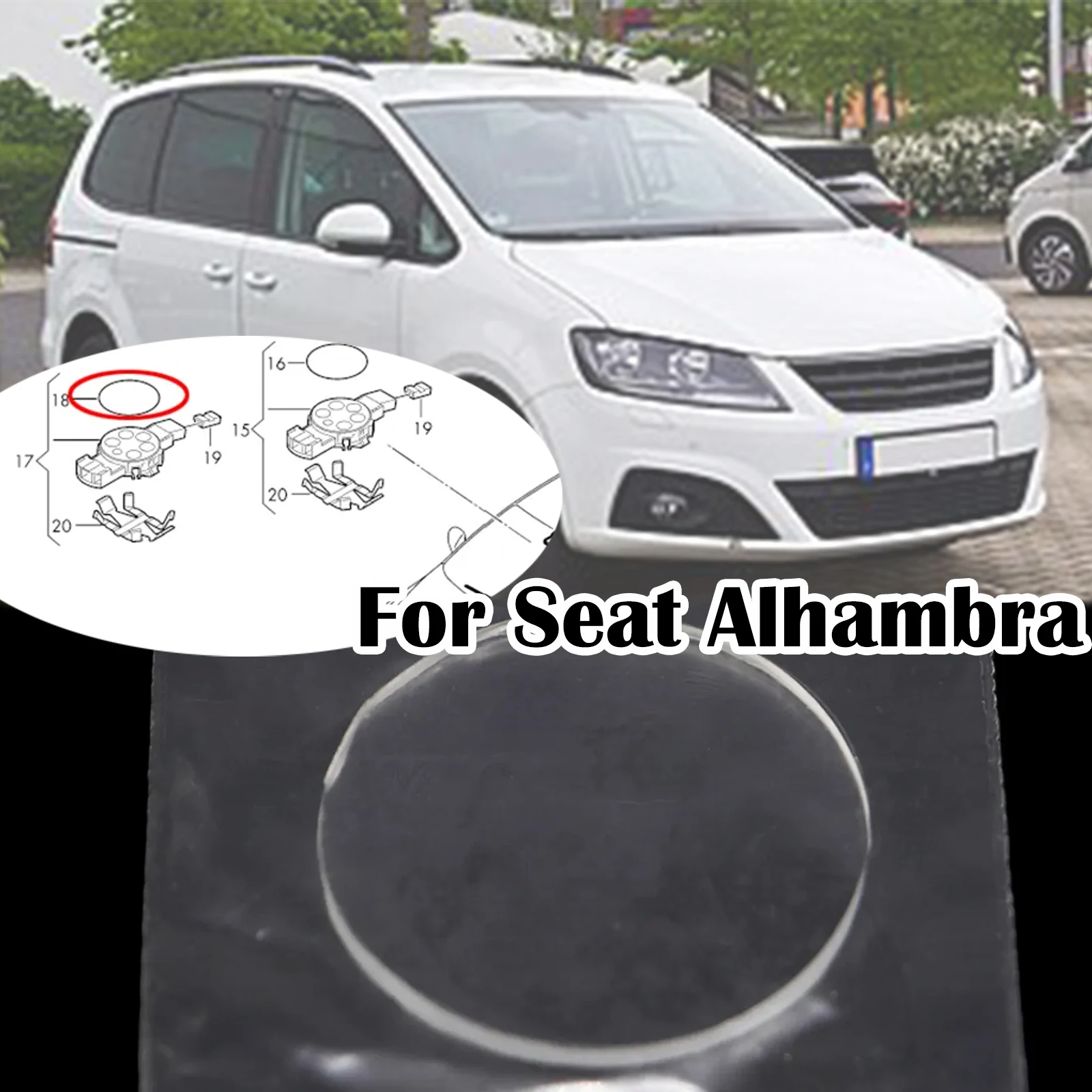 Rain Light Sensor Gel Pad For Seat Alhambra 7N MK2 VW Sharan Adhesive Film Silicone Cushion Windscreen Chip Car Repair Kit Tape