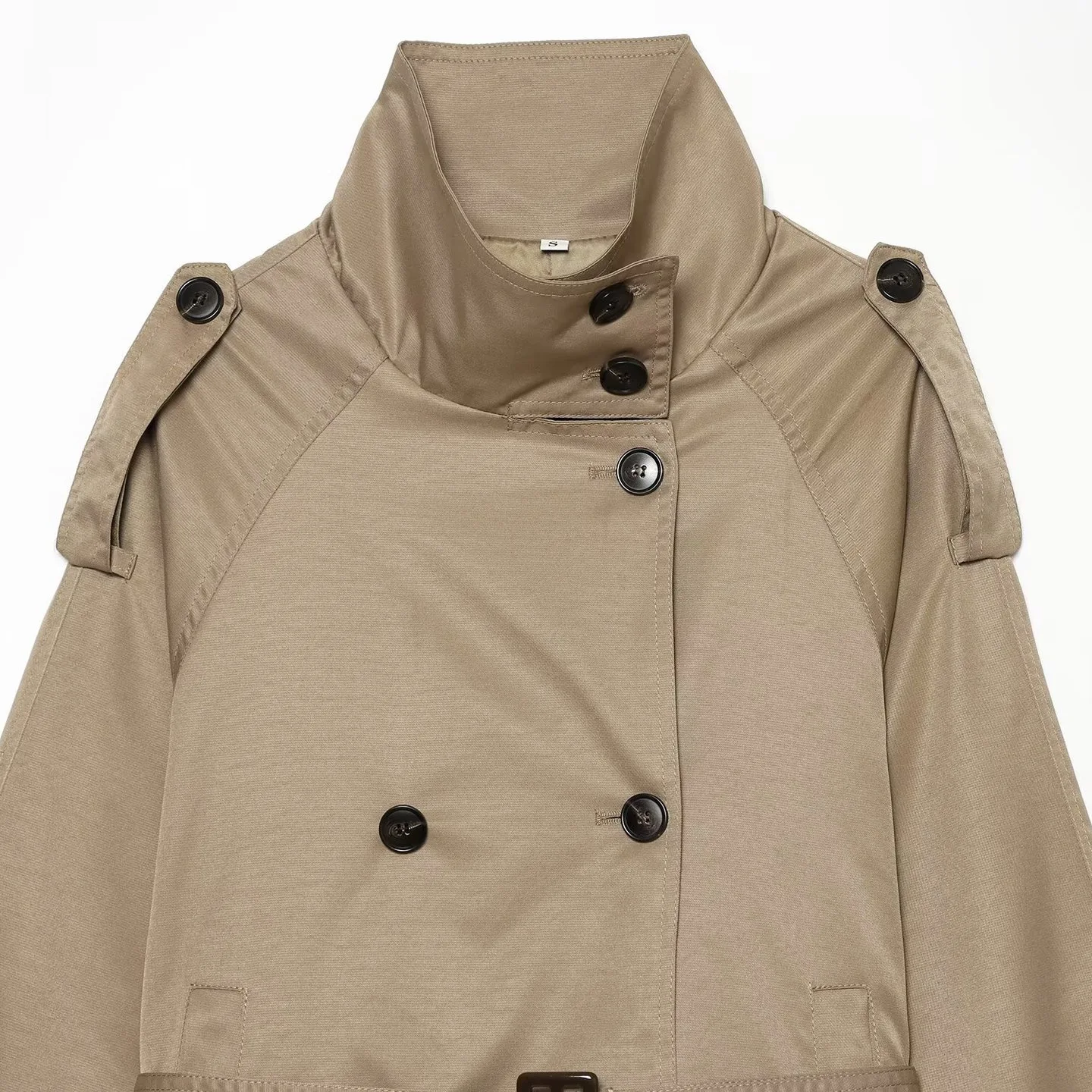 Cross-Border Women's Clothing Wholesale 2026 Autumn New European And American Style Fashion Design Short Trench Coat Jacket With
