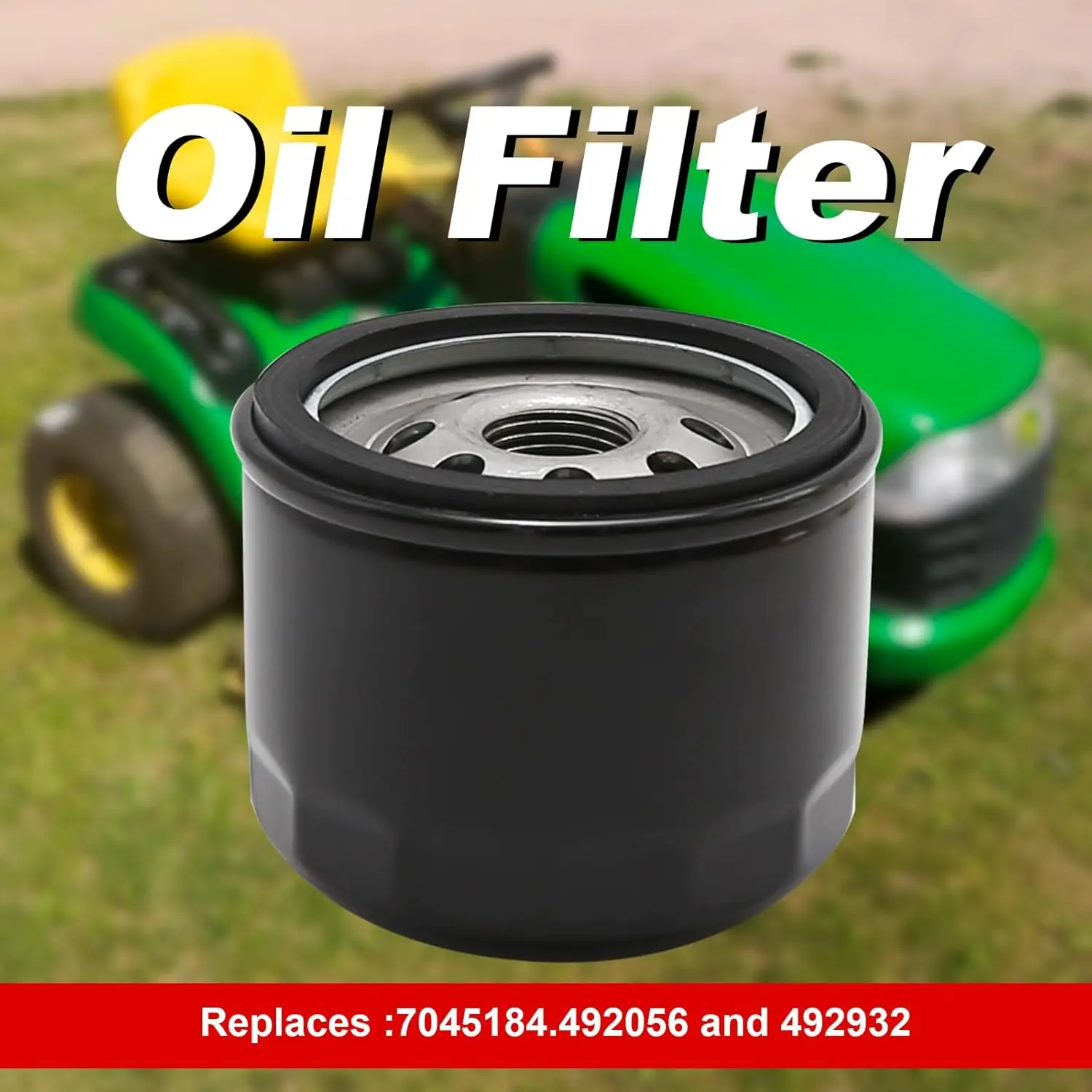 4pcs 492932 Oil Filter + 2pcs RC12YC Spark Plug Replacement for BS 492932S 492056 492932B 4049 4049H 4154 5049 5049H 5049K 5076
