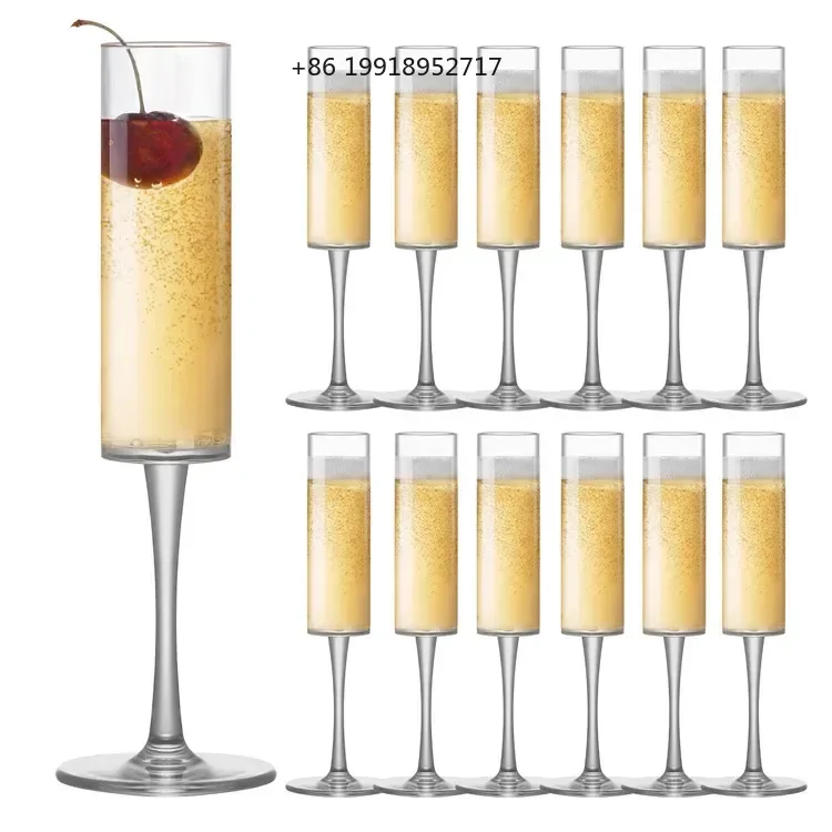 12/24/30 Pcs Plastic Champagne Flutes 5.5 OZ Acrylic Champagne Stemmed Coupes Wedding Toasting Glasses For Birthday Wedding
