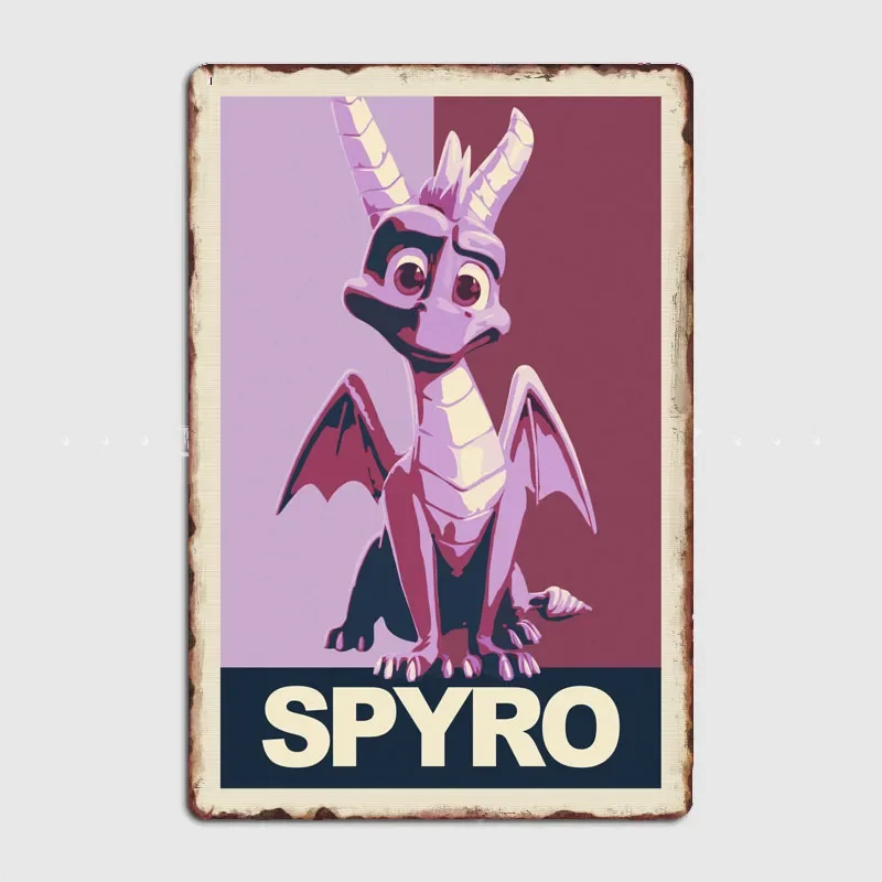 Spyro sitting  Artistic Panel Decoration Featuring Characters and Scenery for Home and Bar Decor  Vintage  Wall Decor