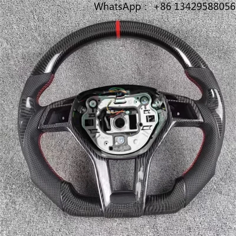 High Quality Carbon Fiber Steering Wheel for Mercedes Benz GLC GLE450 C63 C450 E63 W176 W204 W205 W213 A250 AMG Steering Wheel
