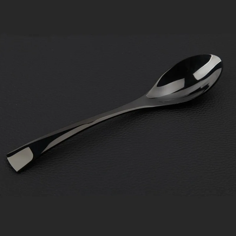 4/16/24 Pcs Classical Black Rose Cutlery Set 18/10 stainless steel Dinnerware Set Service For 6 Drop Shipping