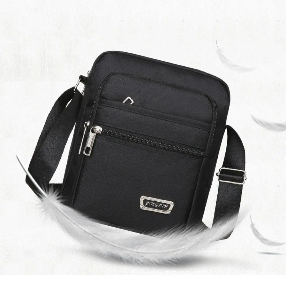 Male Nylon Shoulder Bags Man Handbags Crossbody Bags Boy Messenger Bags for Travel Casual Large Satchel Grey