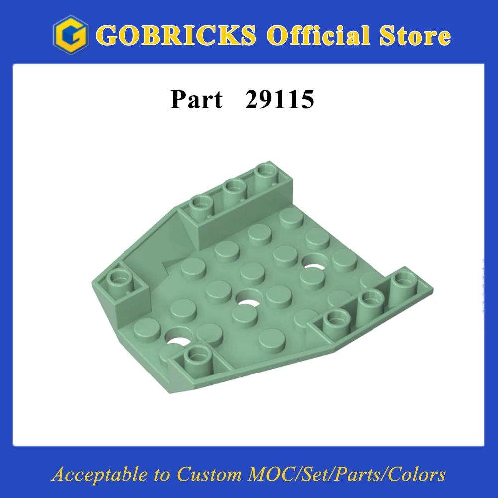 

Gobricks 1 Pcs MOC Inverted 6 x 6 x 1 Bricks Compatible With 29115 Model Parts Building Blocks Kids Toys Birthday High-tech Gift