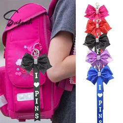 Cheerleader Gifts Cheer Colored Bowknot Keychain Pendant Rhinestones Cheer Keychain Backpack Decoration Accessories Gifts