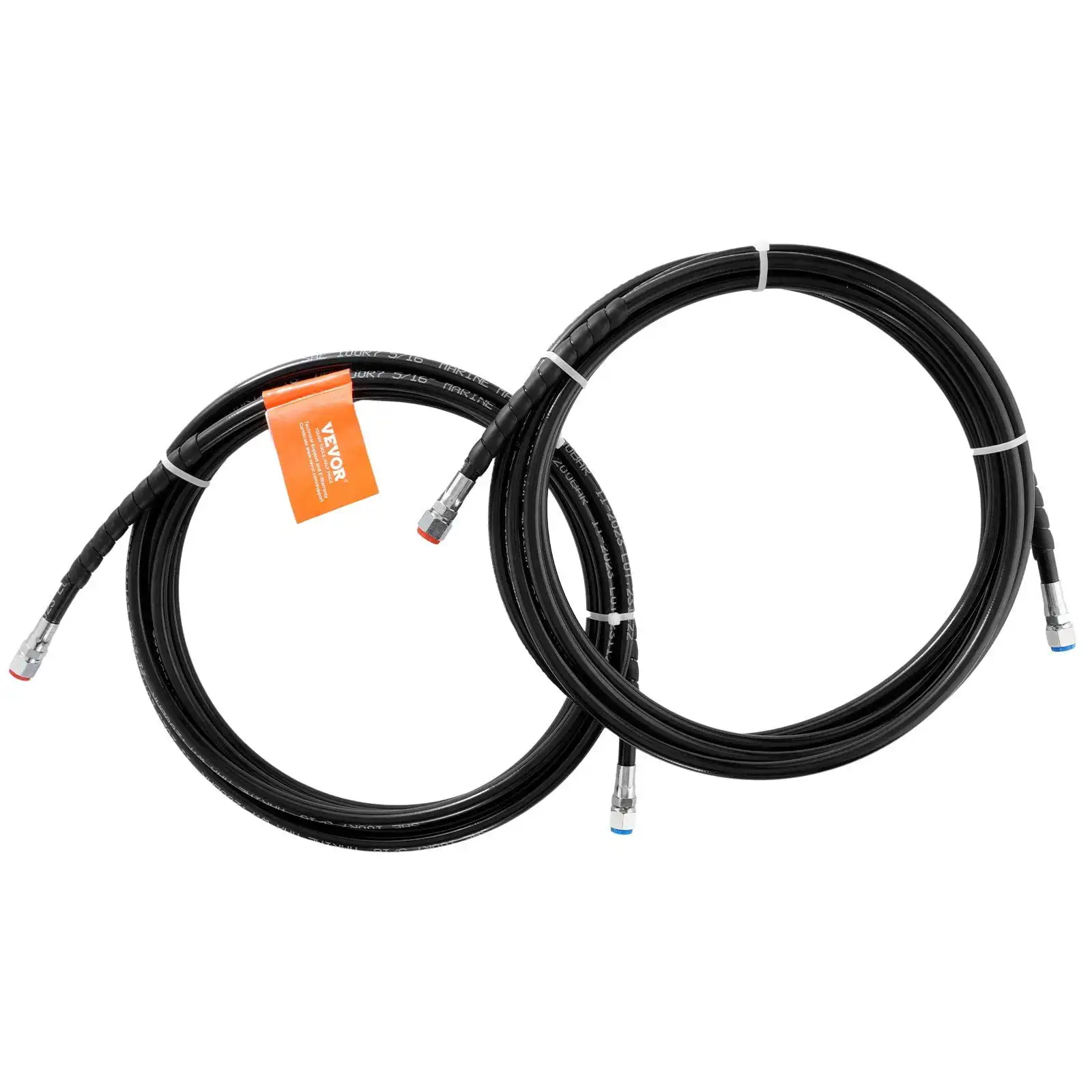 

Outboard Hose Kit, 20 ft Hydraulic Steering Hose, 2-Piece Leak-Proof TPEE Hydraulic Boat Hoses, Compatible with Marine Hydraulic