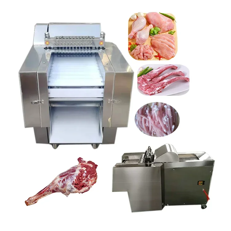 Multifunctional fish cutter machine beef slicer blades automatic chicken cutting machine frozen meat dicer cube cutting machine