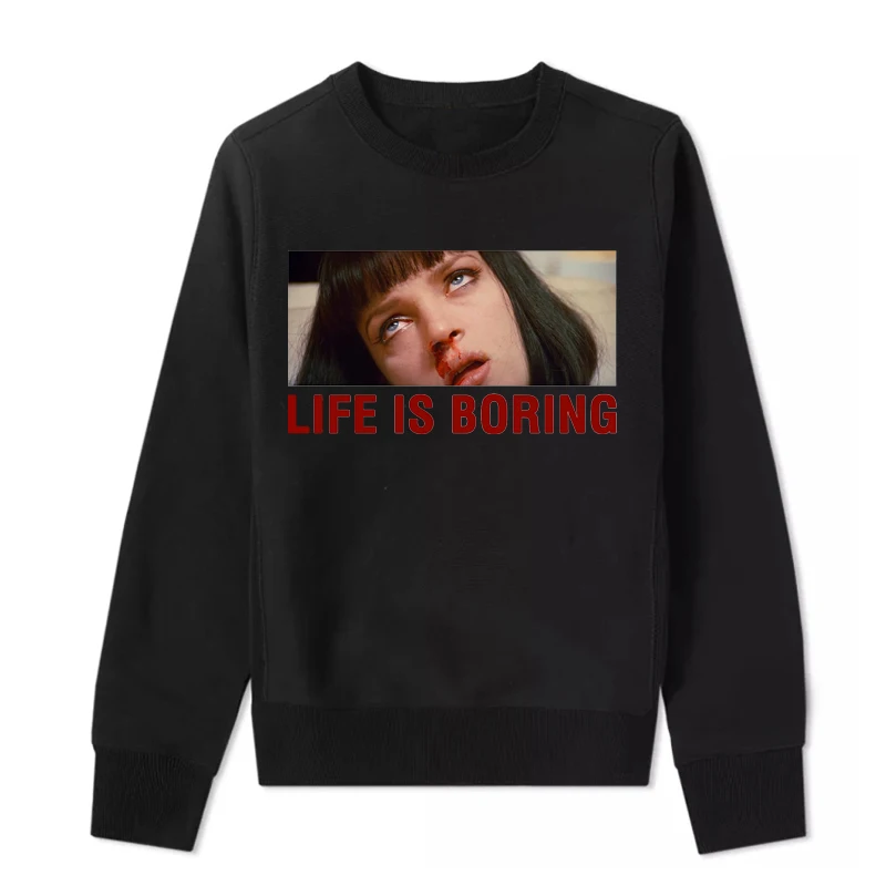 

Winter Loose Fit round Ne Sweatirt Long Sve Ro And Roll Print Cotton Youth Faion Casual Wear Heat Resistant