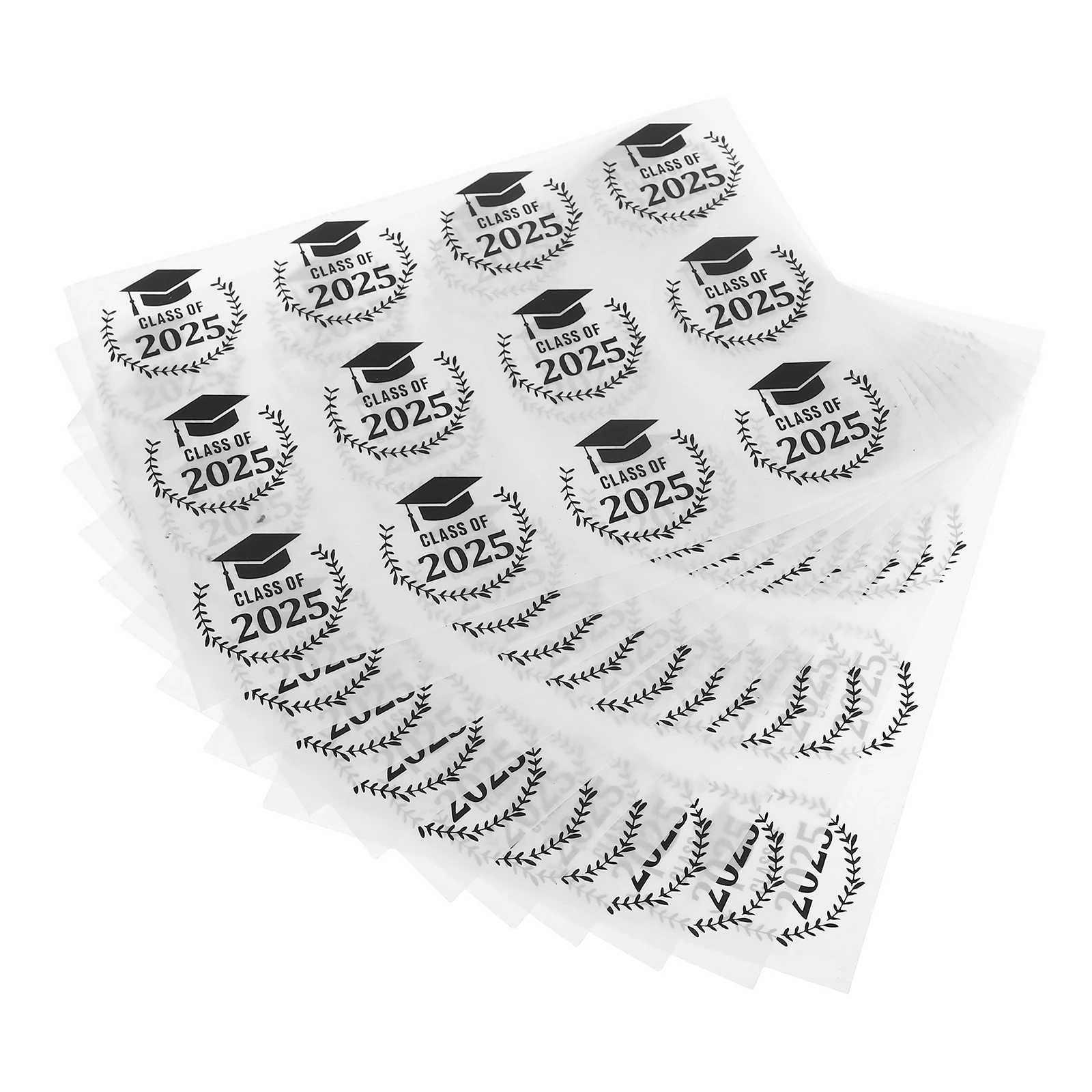 

120pcs Stickers Self Adhesive Doctoral Cap Waterproof Face Gruation Sticker Party Decorations