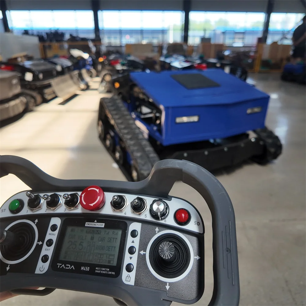 Wholesale Lawn Mower RC Slope Crawler All-terrain Remote Control Agricultural Lawn Mower Robot Tondeuse