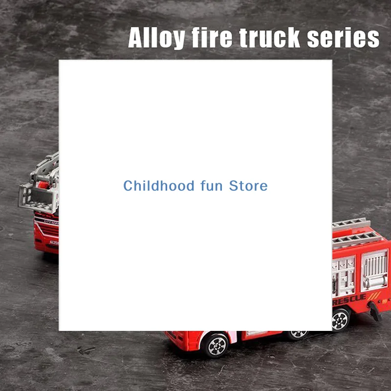 

1 Piece Kid Toy Alloy Fire Truck 1:32 Simulation Firefighting Diecast Rescue Vehicle Fire Ladder Engineering Car Model