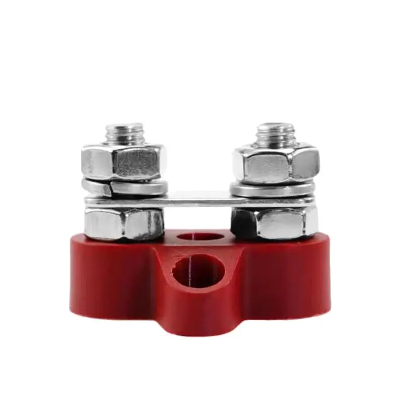 *New! Single/Dual Terminal Block Stud 12-48v Bus Bar Power Terminal Block Positive Negative Fixed Wiring Bolts For Truck Rv Boat view 5