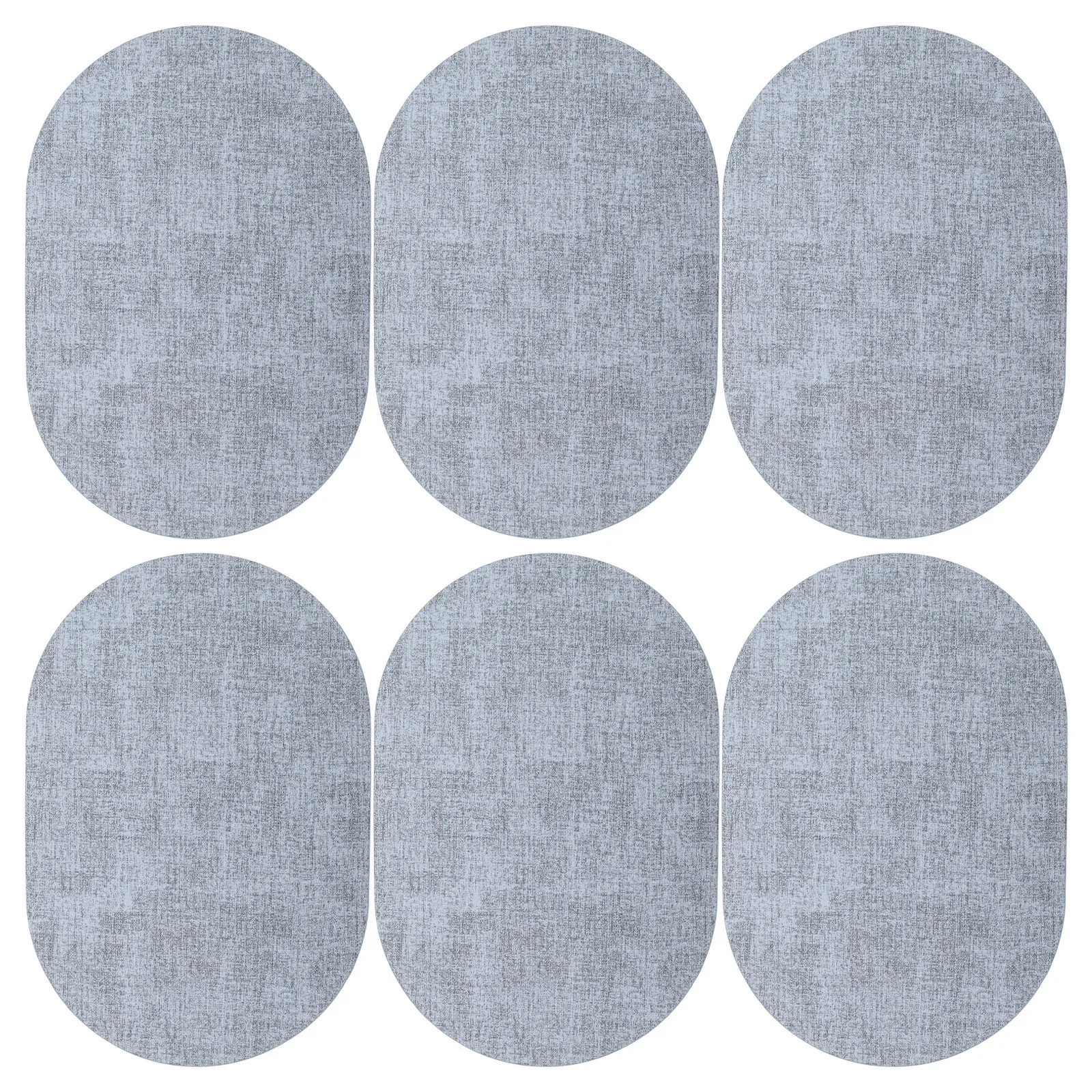 

6Pcs Dining Table Mats Solid Color Heat Proof Waterproof Non Slip Dining Room Table Protector Kitchen Insulated Placemat Set