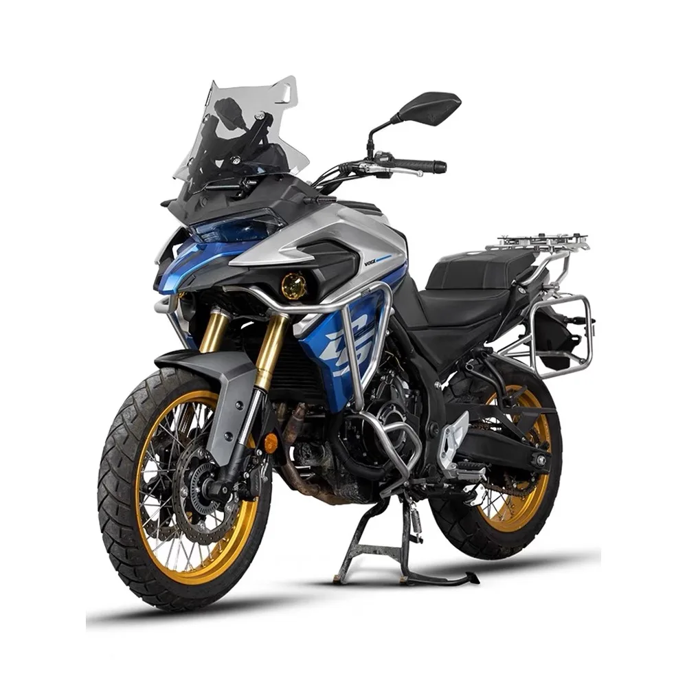 

Motorcycle bumper modification, upper and lower guardrails, anti-drop bars