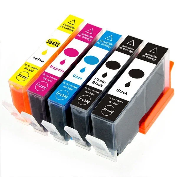 

5 PK New Gen Ink Cartridge for 564XL 564 Photosmart 7510 7515 7520 7525 C309a