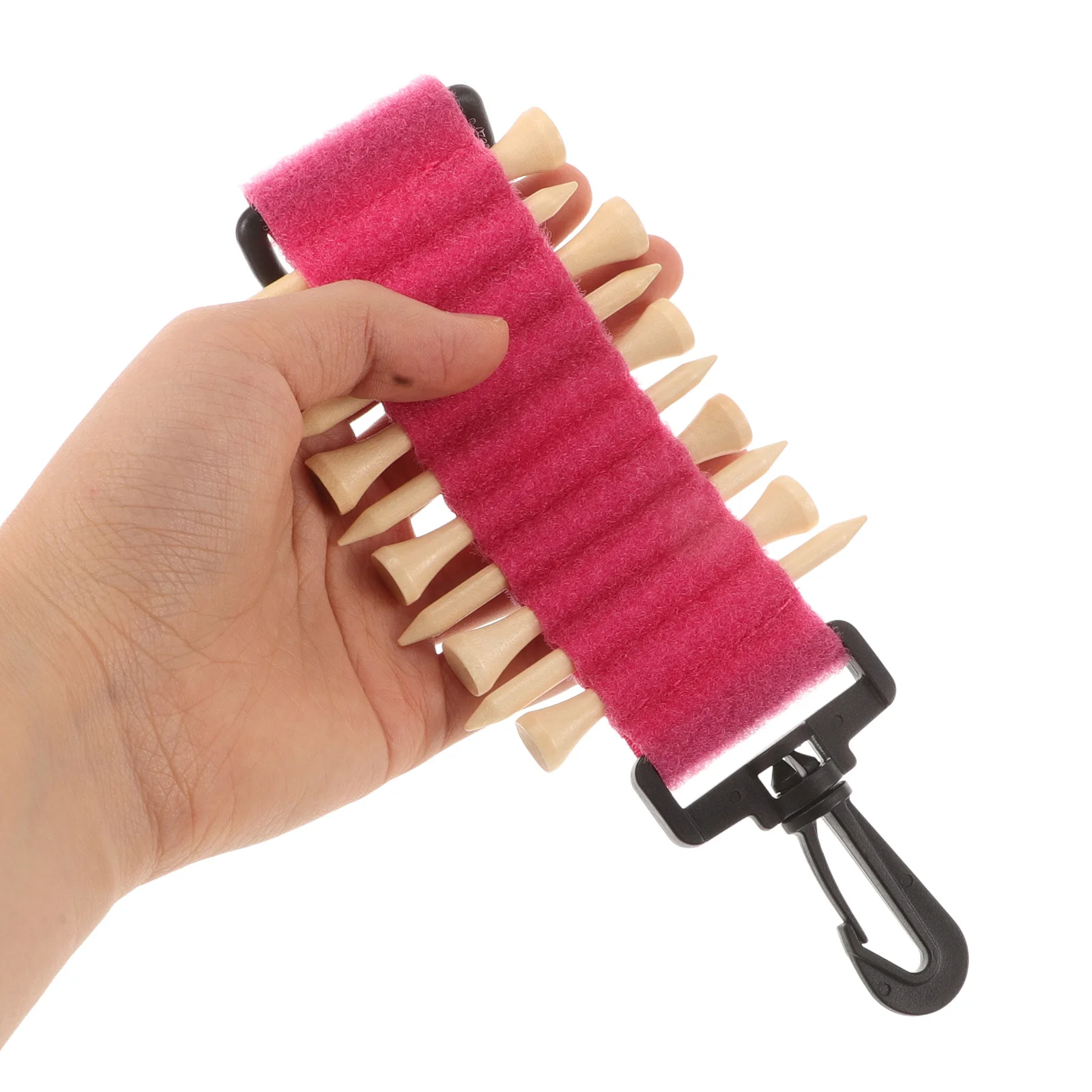 حامل تي شيرتات الجولف البلاستيكي مع مشبك قوي، تخزين سهل الوصول لملحقات الجولف، منظم تي شيرت متعدد الاستخدامات أثناء التنقل #3