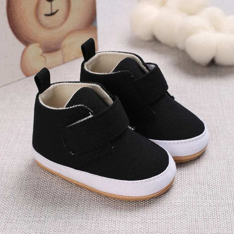 Newborn Baby Shoes Boy Infant Toddler Casual Comfor Cotton Sole Anti-slip PU Leather First Walkers Crawl Crib Moccasins Shoes