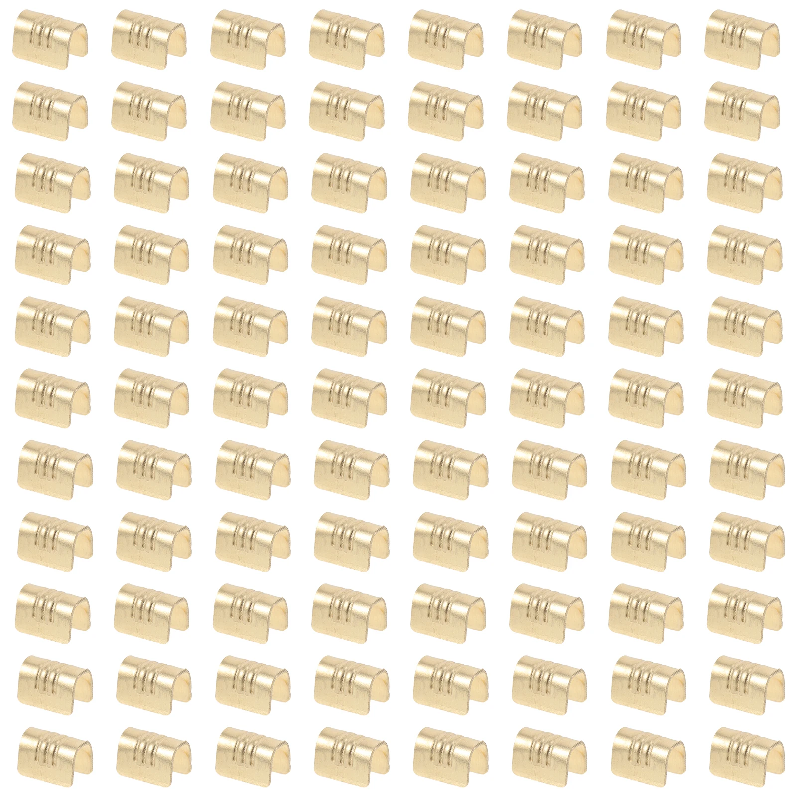 

300 pcs Copper Wire Terminals U shaped Crimping Buckle 0.5 2mm Golden Connectors Cable Clamps DIY Repair Accessories