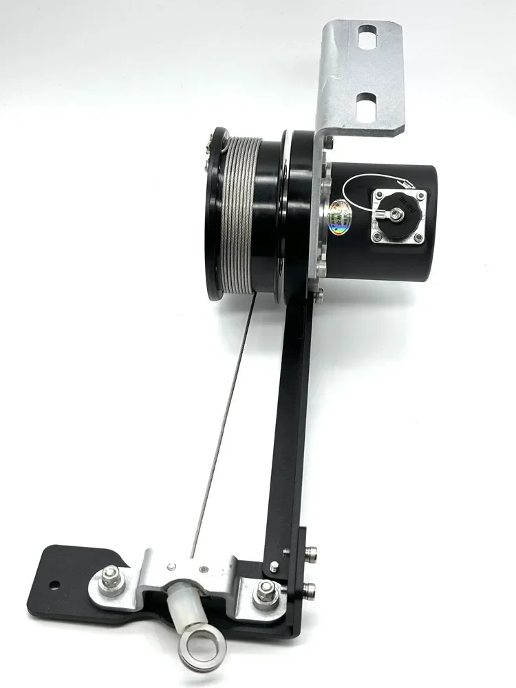 2000mm linear absolute encoder draw wire position sensor 8/10/12bit Modbus RTU 2m for harsh environment CAX60S1212E6RMG