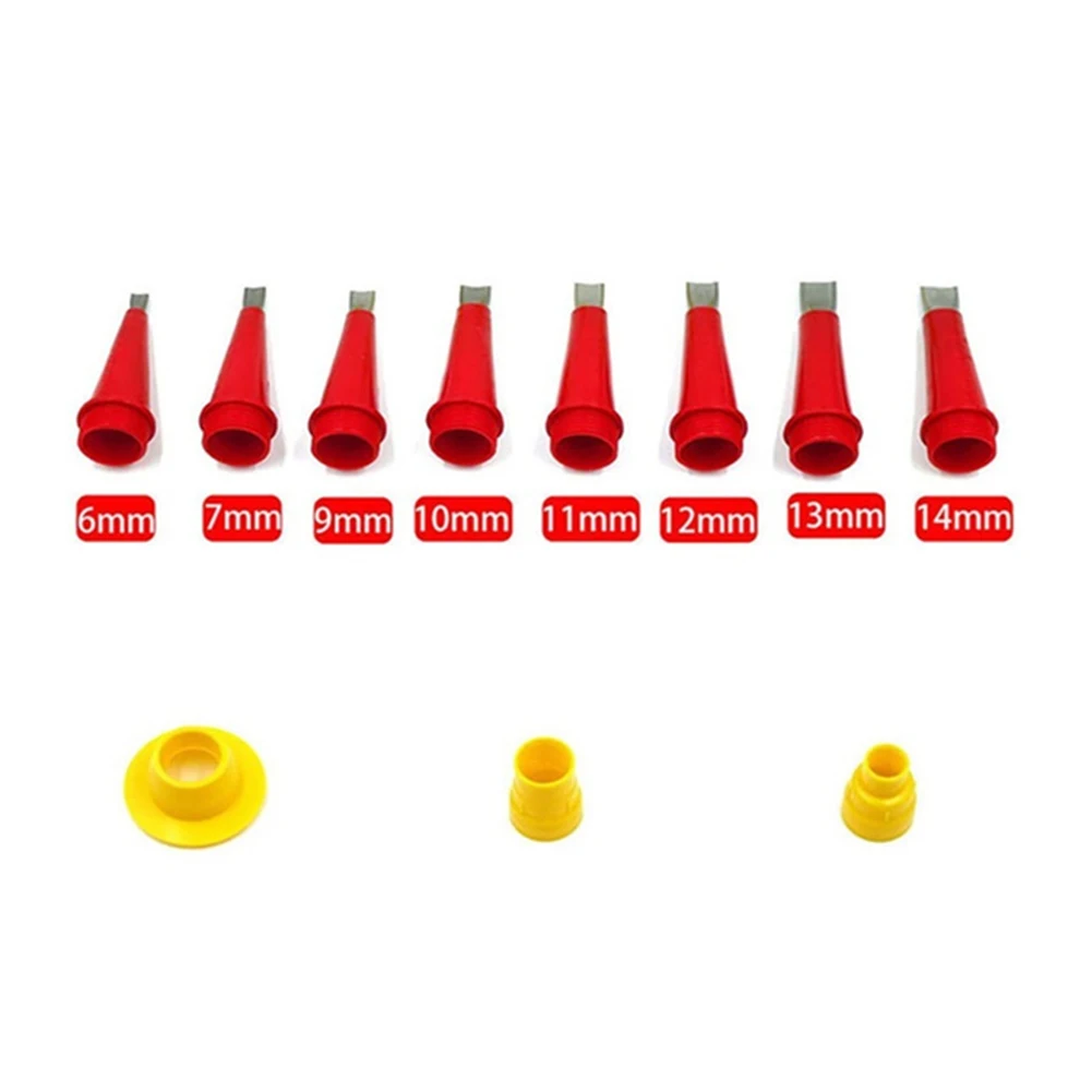 Bases Caulk Nozzle Wall Footing Treatment Beauty Sewing Tool Used For Home Decoration Plastic Stainless Steel Tool