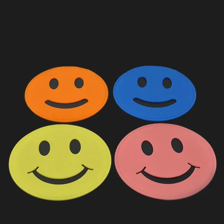 

round Bowl Placemat Silicone Placemat Smiley Face Non-Slip Mat High Temperature Resistant round Heat Proof Mat