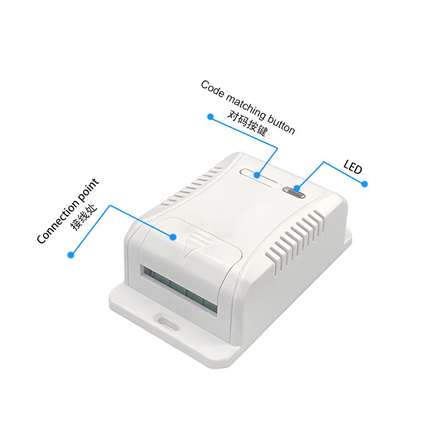 

AC110V 220V 30A 433 MHz wireless remote control switch relay receiver motor water pump household light learning code transmitter