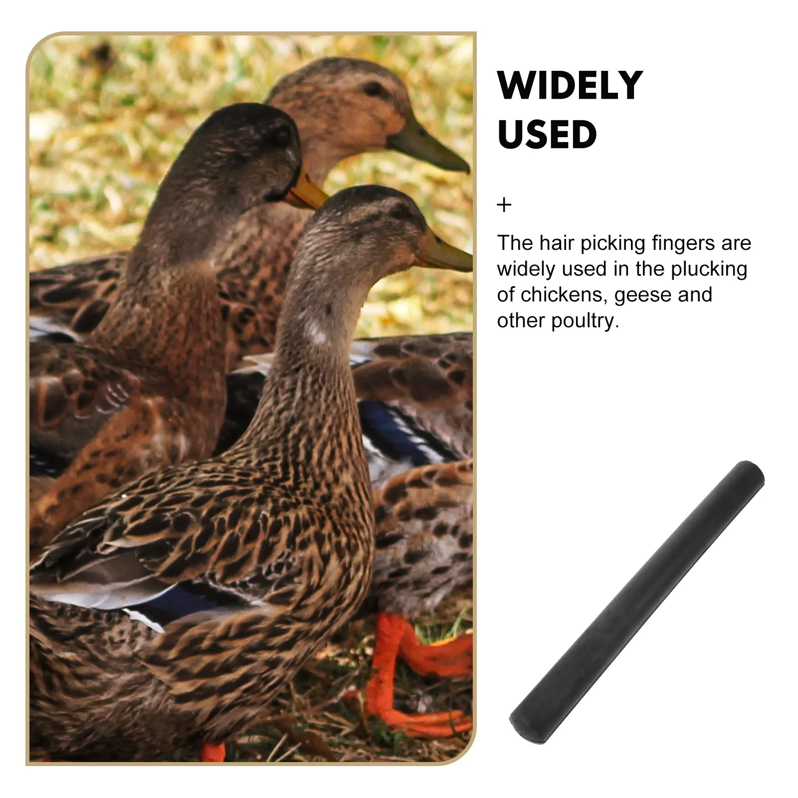 

Electric Heating Water Turning Stick Poultry Hair Removal Tool Chicken Duck Goose Rubber Rod Plucker Part Efficient Depilation