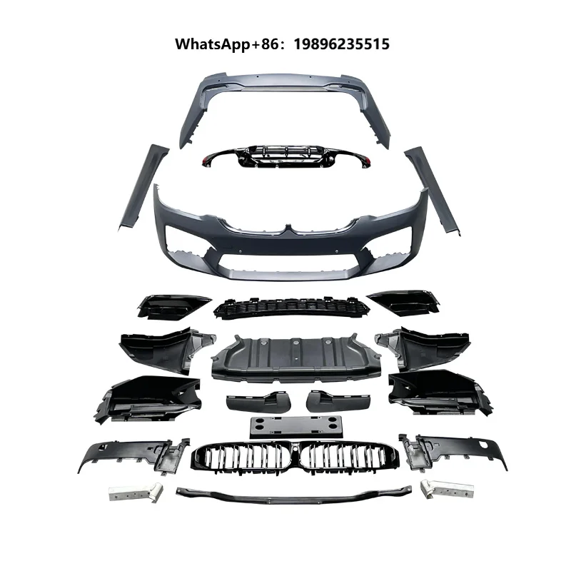 For G30 M5 Body Kit for G30 18-20 Upgrade to M5 Style Include Car Bumper Side Skirt With Grill 2021-2023
