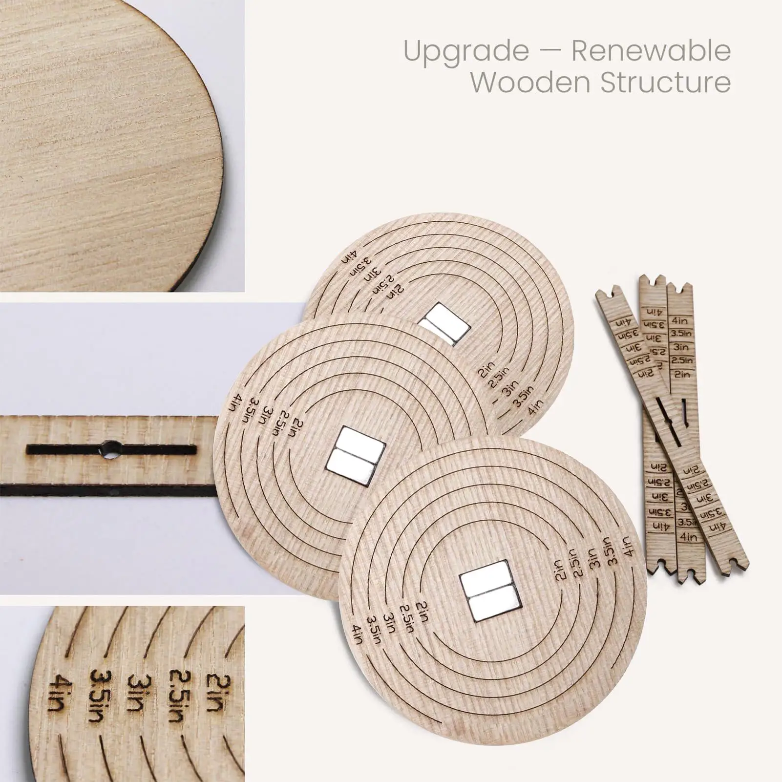 Wick Stabilizer Candle Making Tool 2Pcs/set Wooden Crafting Equipment Universal candle wick centering tool for candle making