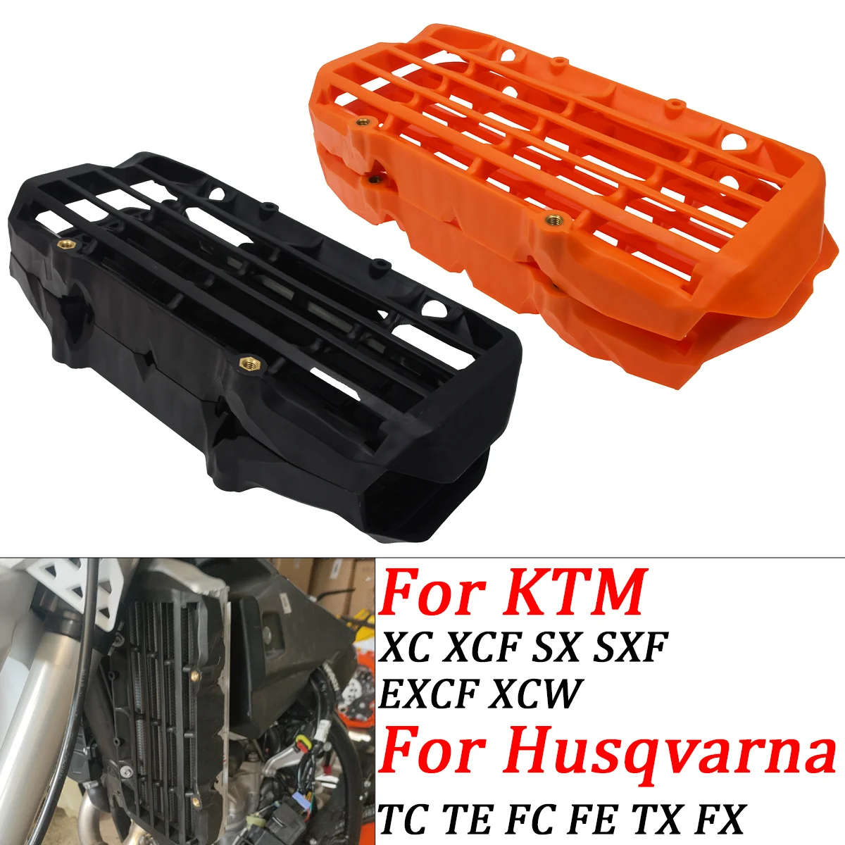 

Motorcycle Nylon Radiator Louvres Rad Guards For KTM SX SXF XCF XCW EXCF Husqvarna TC FC TE FE TX FX 125-450 2016 2017-2020