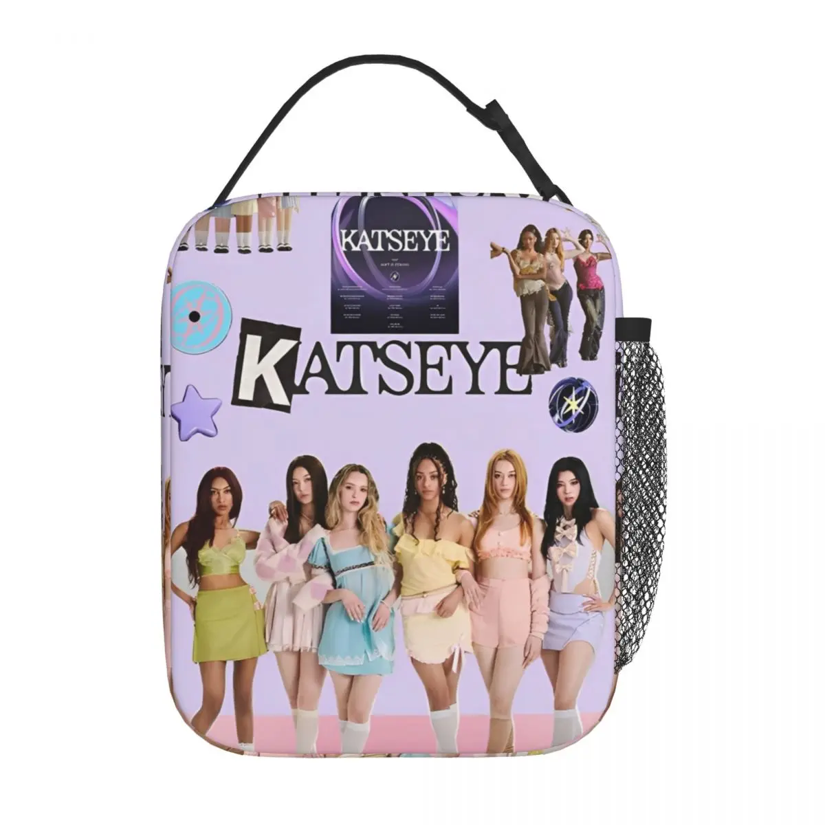 Katseye Kpop Music Insulated Lunch Bags Leakproof Lunch Container Thermal Bag Lunch Box Tote Beach Picnic Food Bag