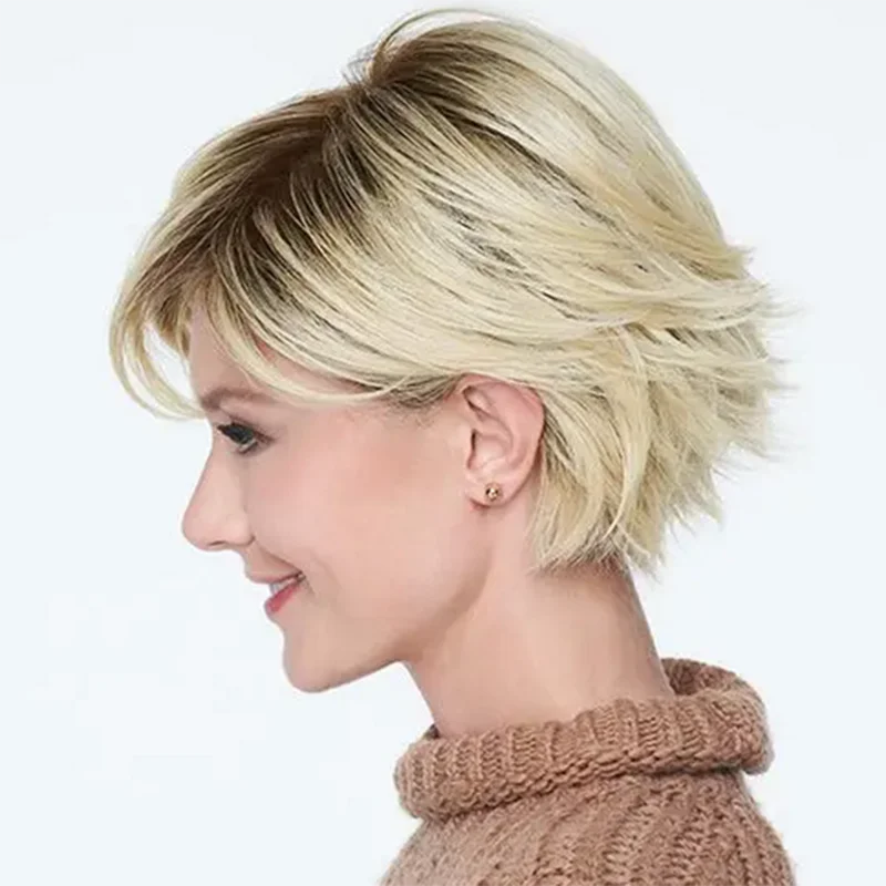 Short Pixie Hairstyle 8 Inch 100% Indian Remy Human Hair